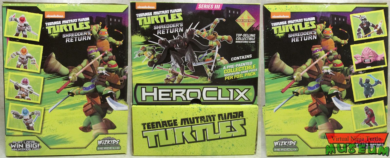 Heroclix TMNT Shredder's Return Series 3 Shiva Shredder #034 Chase w/ Card 