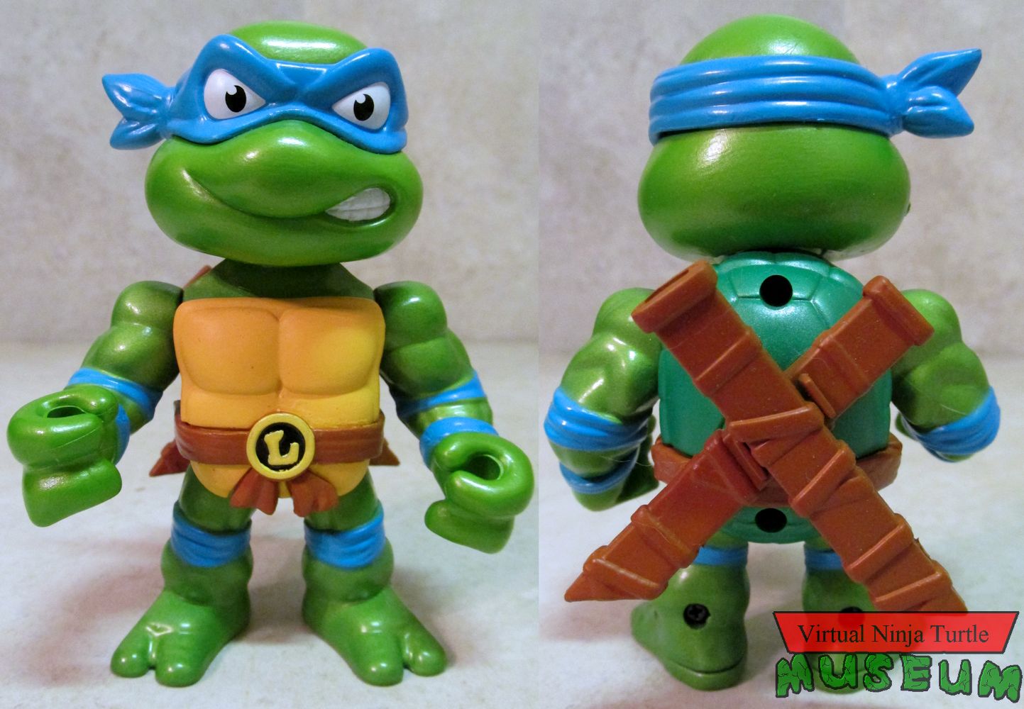 Leonardo front and back