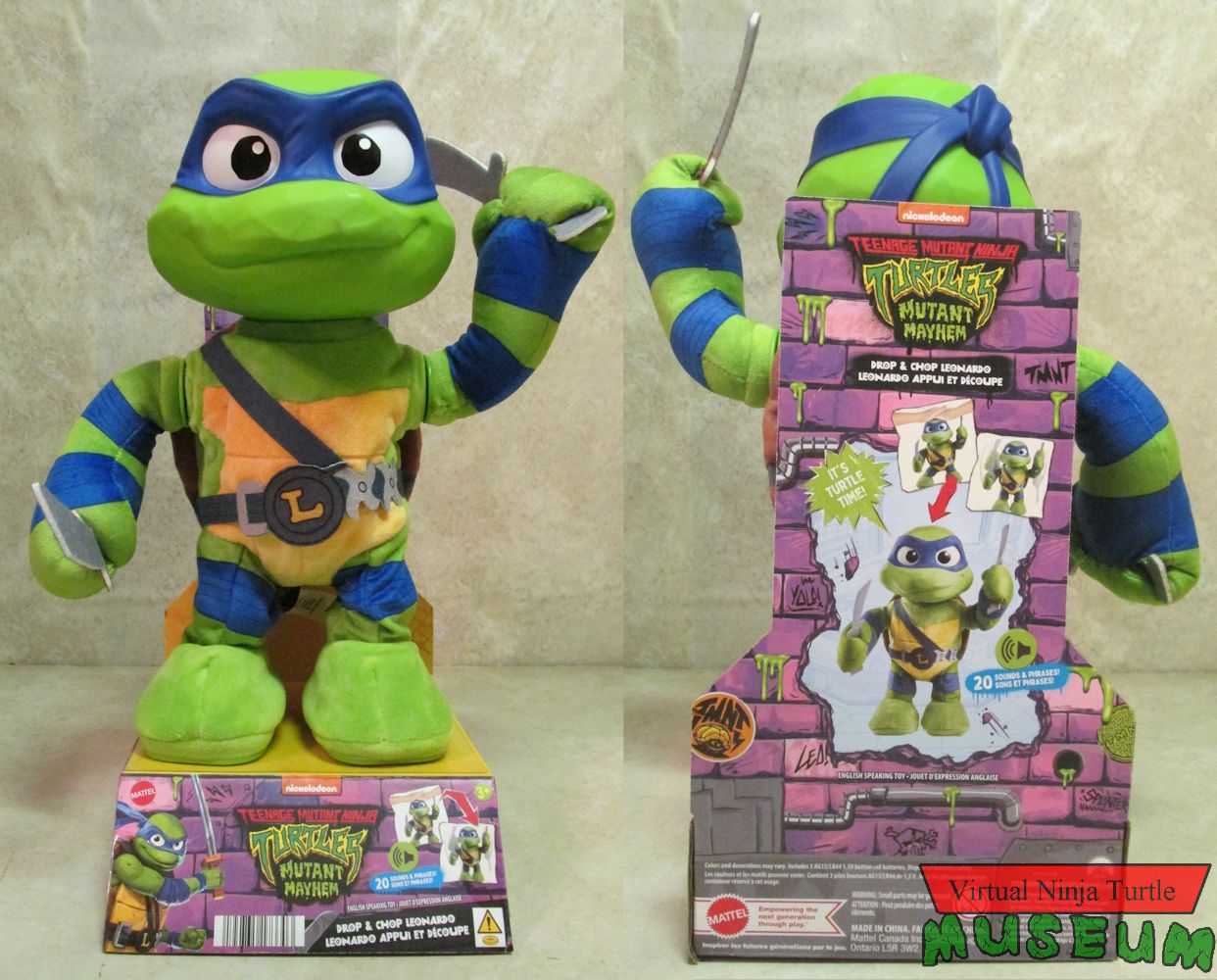 Drop And Chop Leonardo packaging front and back