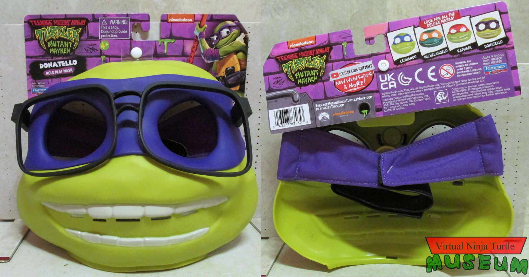 Donatello Mask front and back