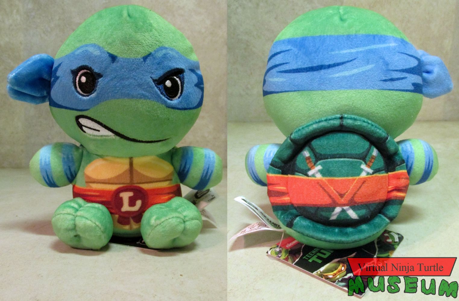 Leonardo Plush Front and Back