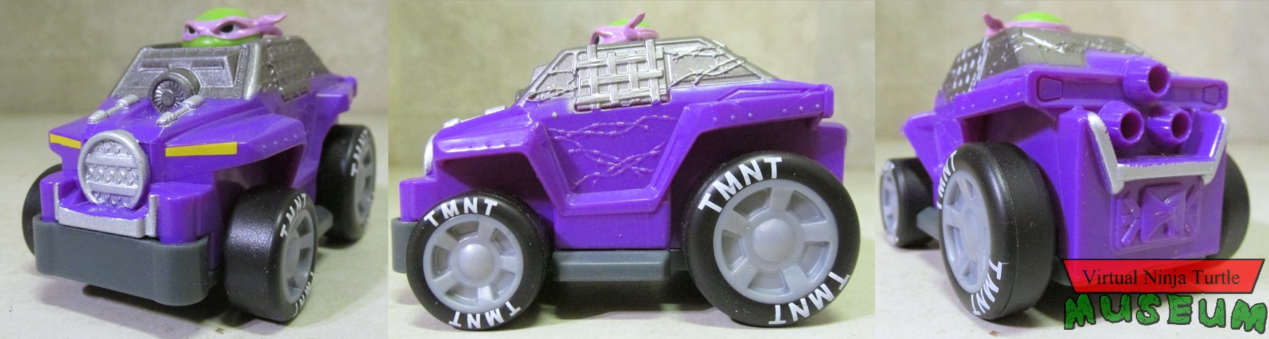 Rev Up Racer Donatello front, side and back